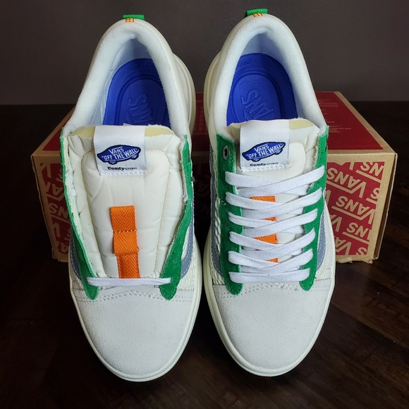 Vans Old Skool Overt Marshmallow/Multi Women Size 9, Men Size 7.5 - Picture 5 of 12